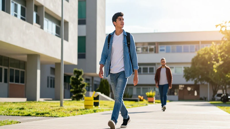 Cómo pueden los jóvenes construir su futuro y evitar ser ninis 15 Joven estudiante mexicano en campus universitario soleado