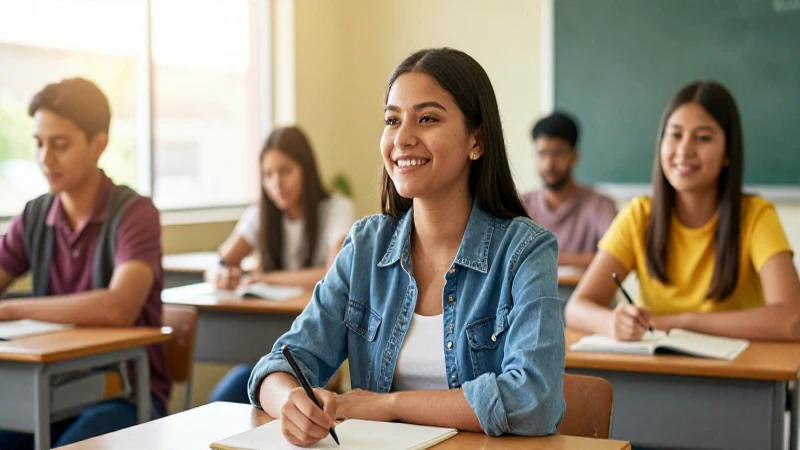 Estudiante mexicano diverso triunfa en clase moderna
