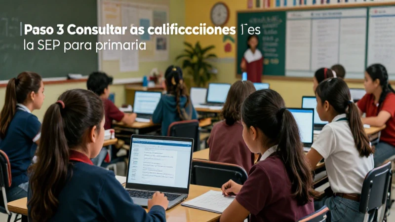 Consulta las calificaciones de la SEP