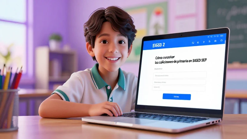 Consultar notas de primaria en SIGED SEP