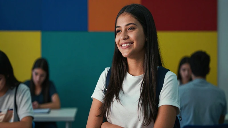 Joven estudiante mexicano con calidad profesional
