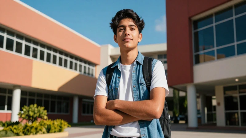 Estudiante mexicano, futuro brillante y moderno