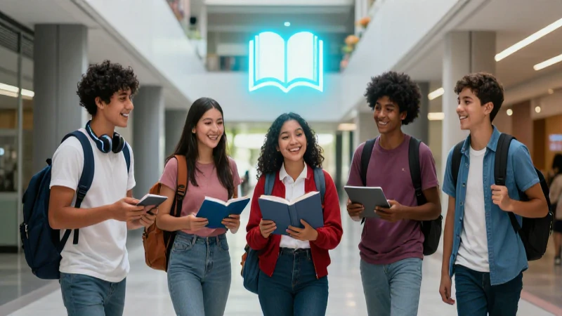 Estudiante mexicano sonriente con oportunidad brillante