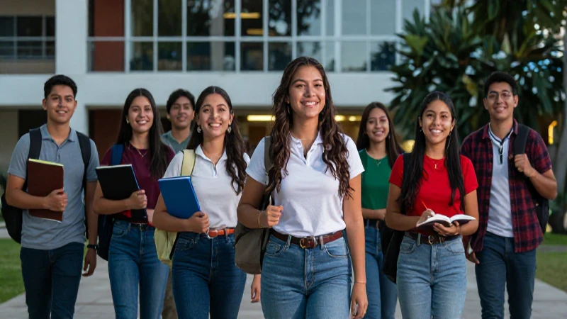 Estudiantes universitarios mexicanos celebran con éxito