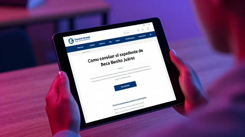 Problemas al consultar la beca Benito Juárez