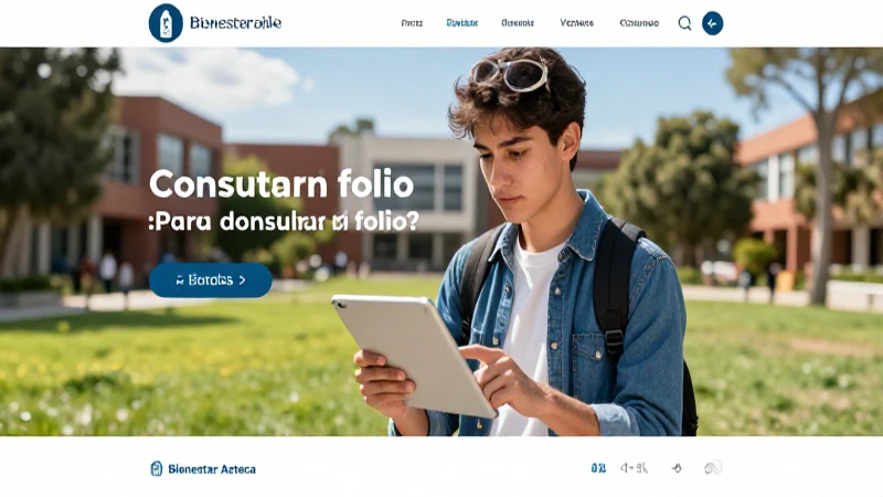 Cómo consultar mi folio de Bienestar Azteca