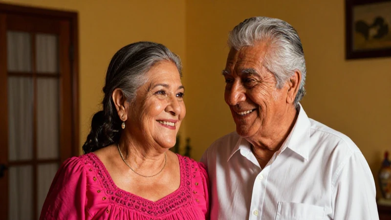 Pareja mayor feliz con seguridad financiera y luz dorada