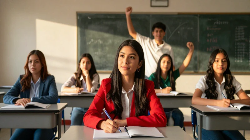 Estudiantes mexicanos exitosos en luz dorada