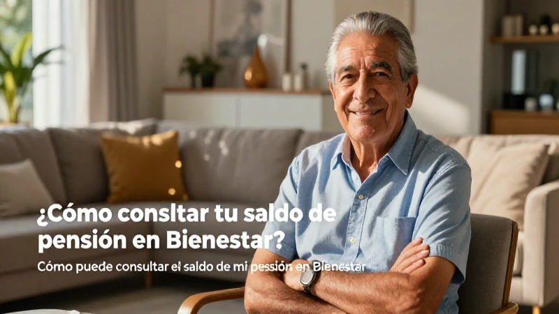 Pensión segura: consulta tu saldo en Bienestar