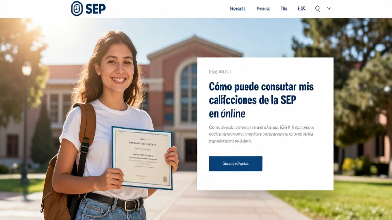 Consulta tus calificaciones de la SEP en línea