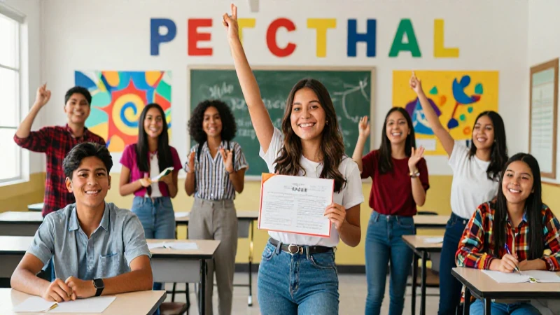 Estudiantes mexicanos celebran logros con vitalidad