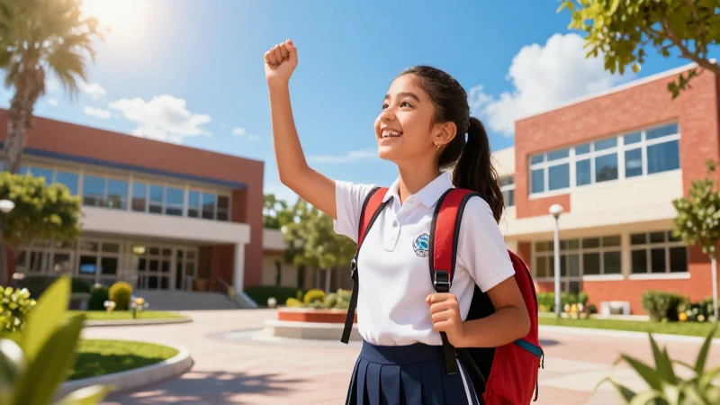 Estudiante mexicano, éxito académico, campus soleado y vibrante