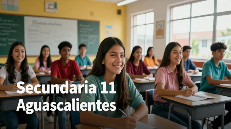 Secundaria 11 en Aguascalientes: contacto y éxito educativo