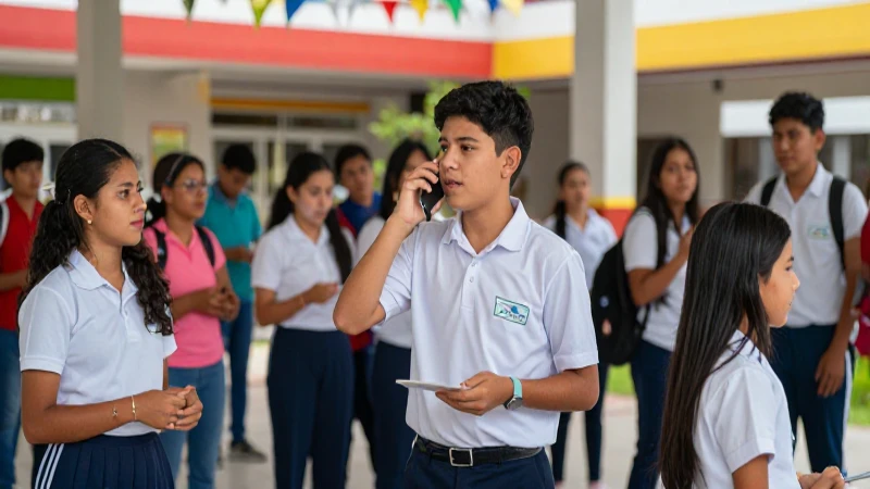 Estudiante celebra éxito académico