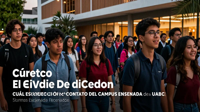 Estudiantes en el dinámico campus Ensenada