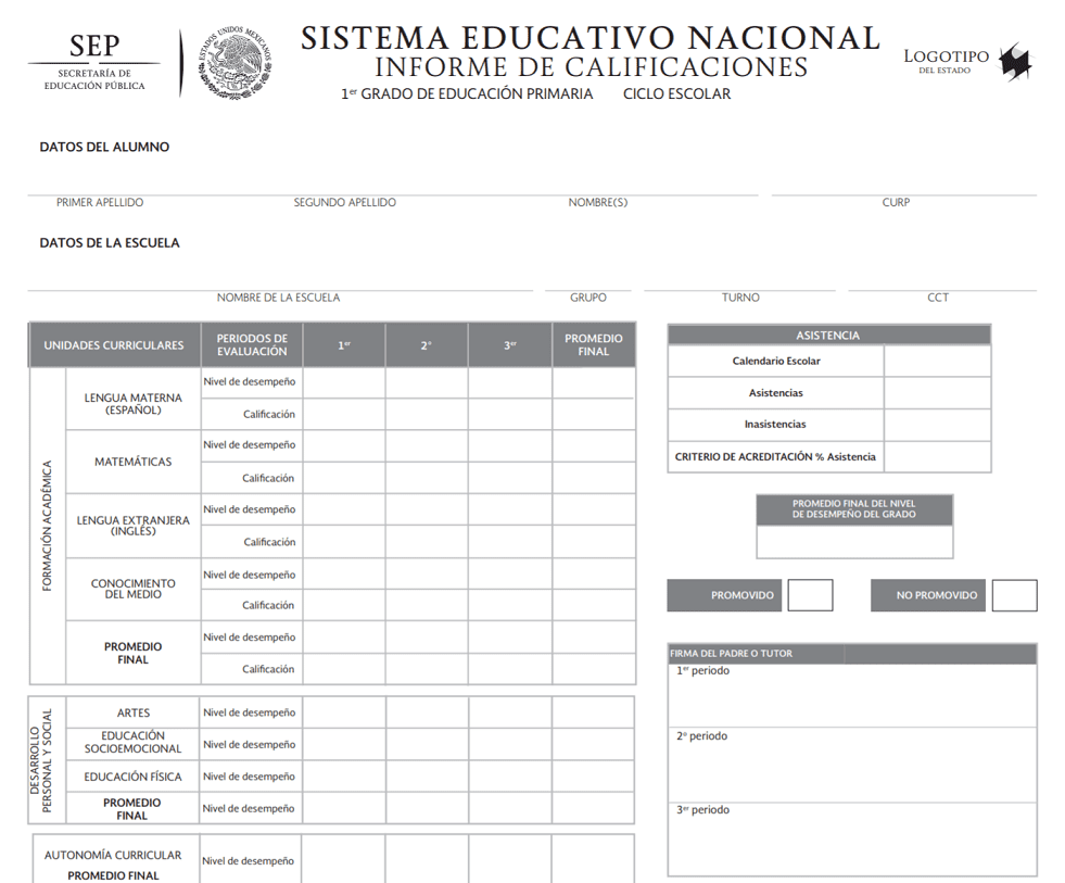 Qué información se incluye en un documento escolar actual 1 Contenido, evaluaciones y calificaciones en un documento escolar