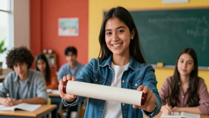 Qué información se incluye en un documento escolar actual 43 Estudiante mexicano triunfante en clase moderna