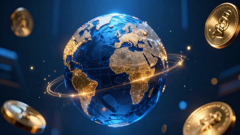 Finanzas globales abstractas, estilo cinematográfico