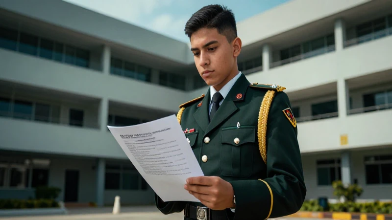 Convocatoria para ingreso al colegio militar