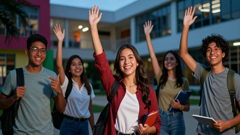 Estudiantes mexicanos celebran su oportunidad académica