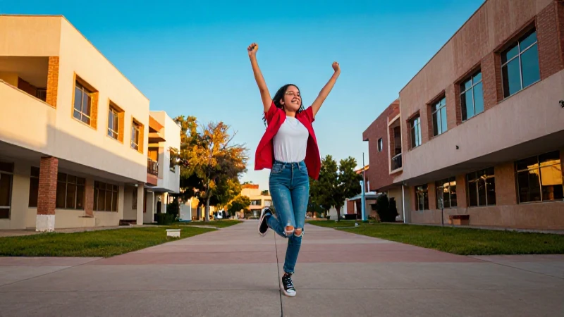 Estudiante mexicano celebra éxito universitario