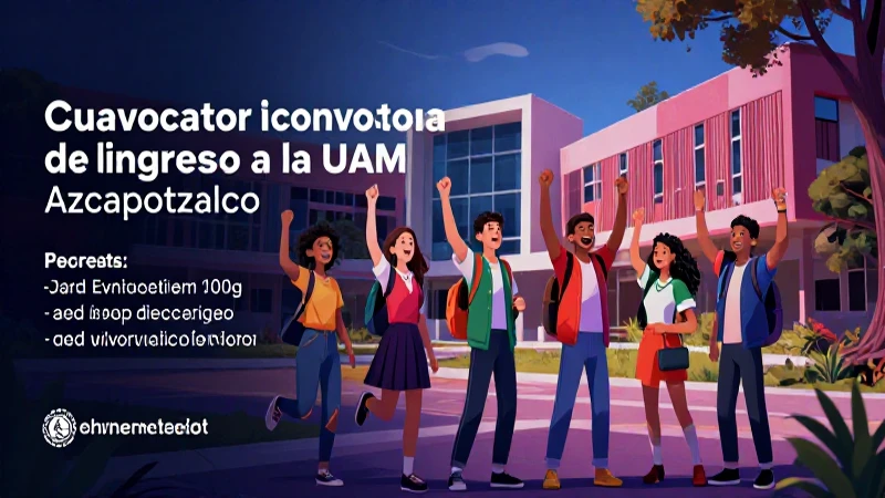 Conoce la convocatoria de ingreso a la UAM