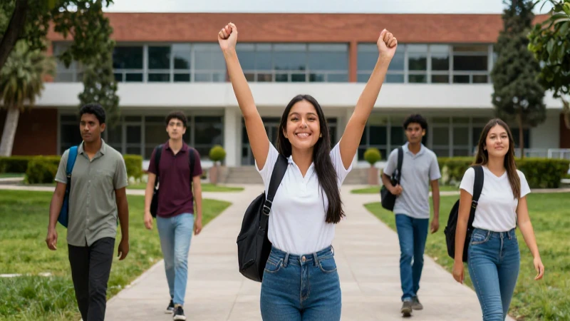 Estudiante mexicano triunfa en el campus moderno