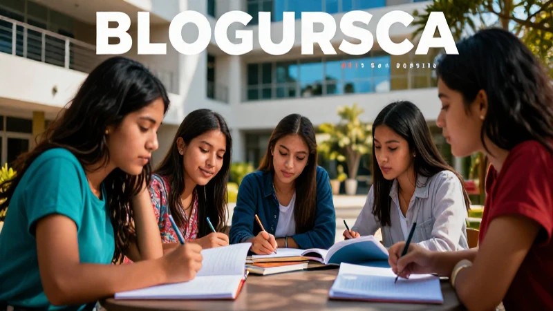 Estudiantes mexicanos vibrantes en campus moderno