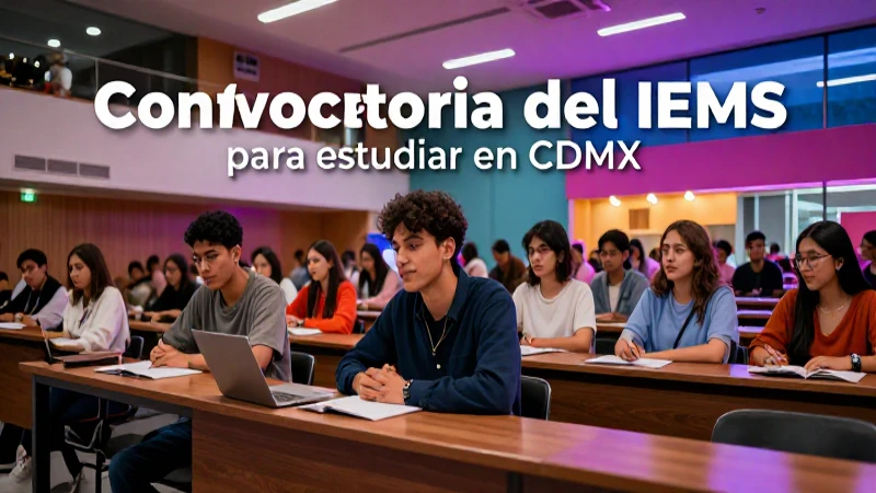 Requisitos y convocatoria IEMS en CDMX