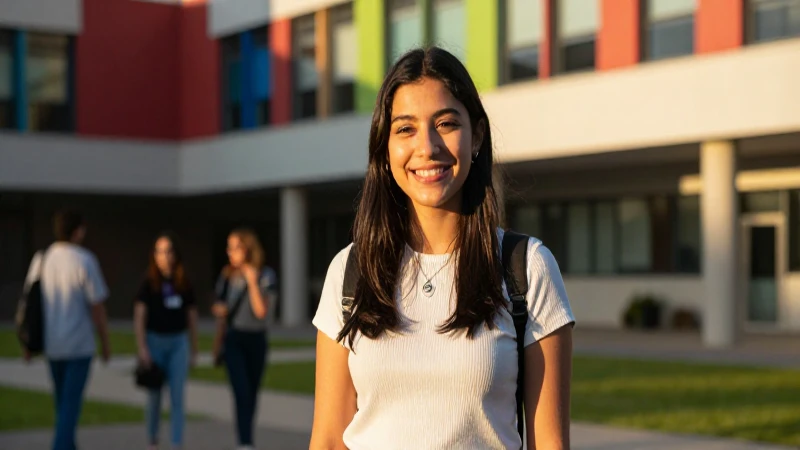 Participante sonriente de Jóvenes Escribiendo el Futuro