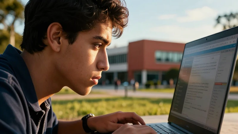 Cuál es la convocatoria para la licenciatura en UNADM 46 Joven mexicano estudiando con determinación bajo luz