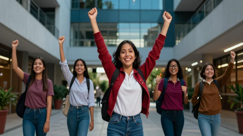 Estudiante mexicano triunfa en campus vibrante
