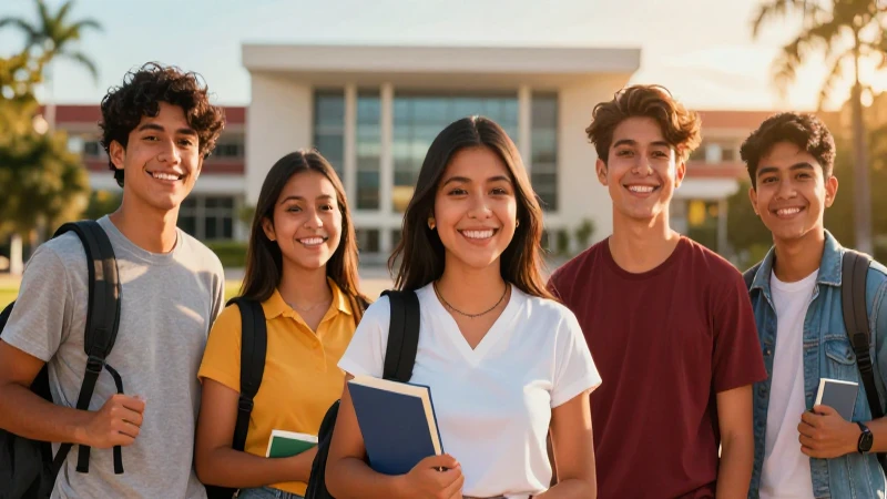 Jóvenes mexicanos celebrando éxito académico vibrante