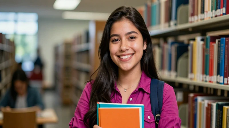 Estudiante mexicano sonríe con éxito académico