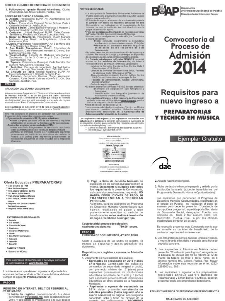 Convocatoria Prepa BUAP: Fechas y requisitos de ingreso