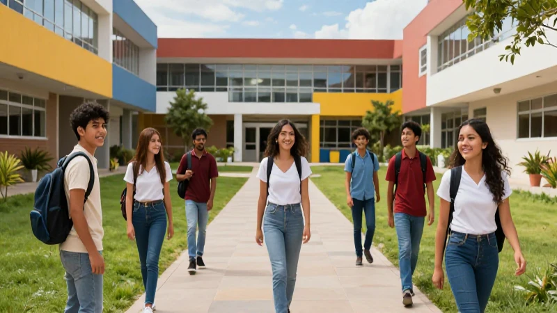 Jóvenes mexicanos triunfan en campus moderno