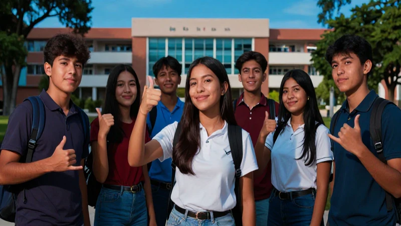 Jóvenes mexicanos celebrando logros universitarios