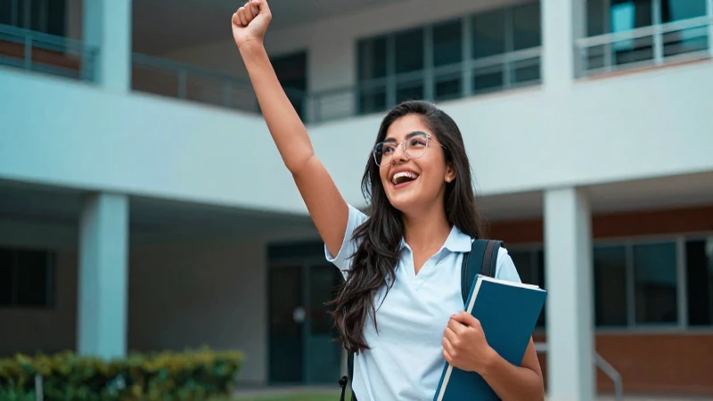 Joven mexicano feliz logra un gran éxito
