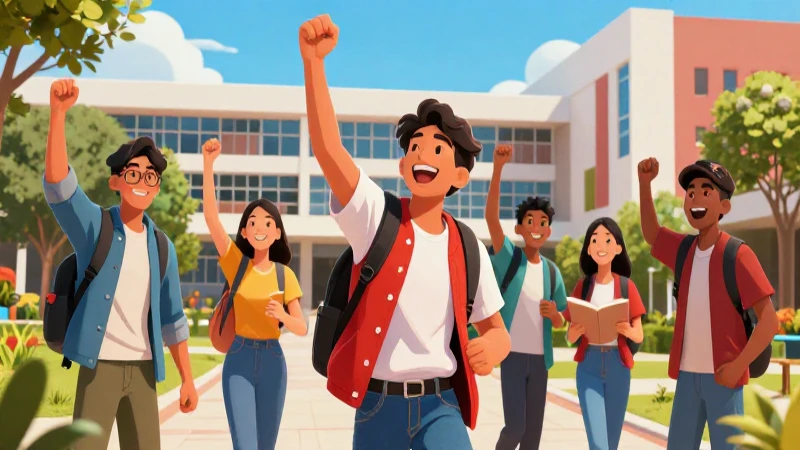 Estudiantes mexicanos celebran éxito universitario brillante