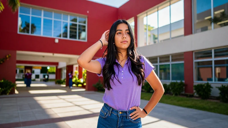 Estudiante universitario mexicano dinámico y exitoso