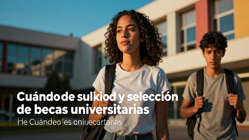 Guía sobre el proceso y fechas de becas