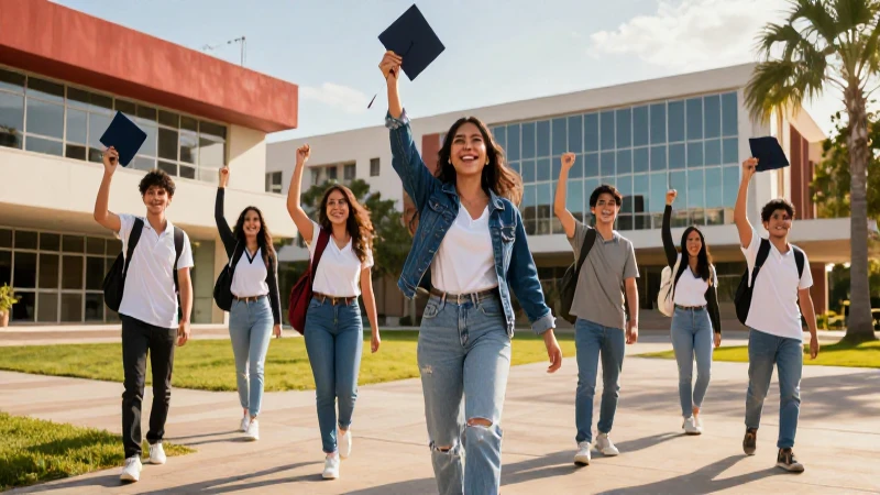Estudiantes mexicanos celebran logros en el campus