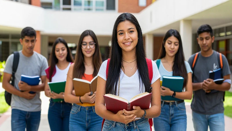 Estudiantes mexicanos ambiciosos estudian con éxito