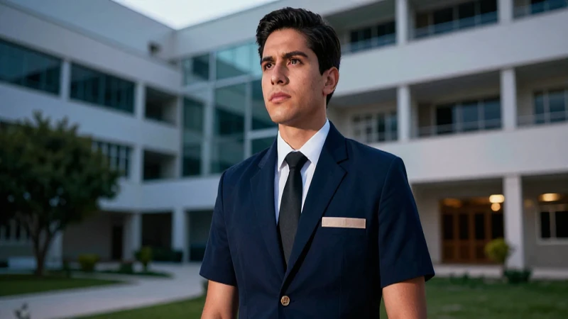 Joven profesional mexicano en estilo cinematográfico