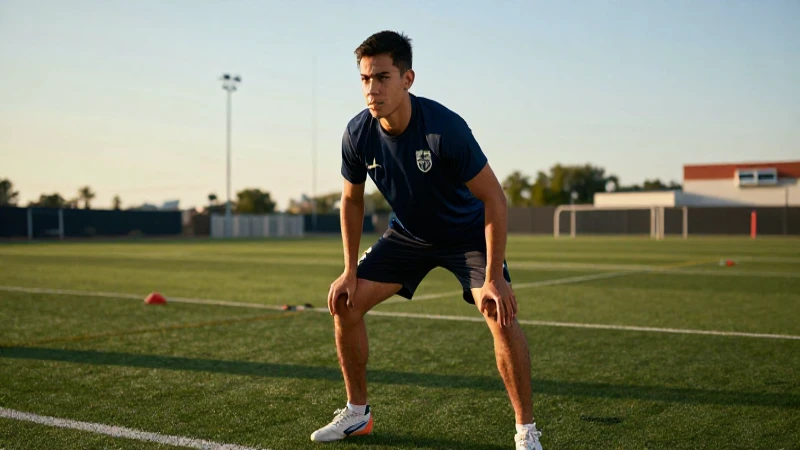 Atleta mexicano enfocado en entrenamiento dinámico