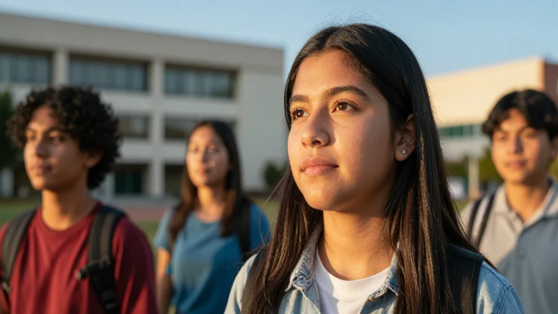 Joven mexicana aspirando éxito en la universidad