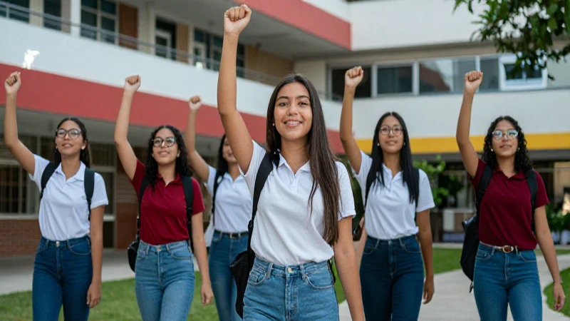 Estudiantes mexicanos celebran su éxito académico