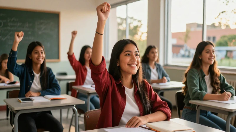 Estudiante mexicano exitoso en entorno universitario