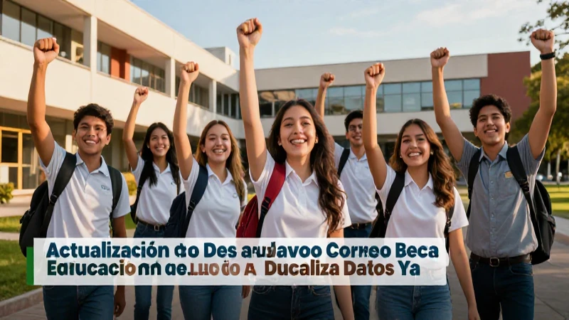 Actualiza tus datos de Correo Beca Educación ya