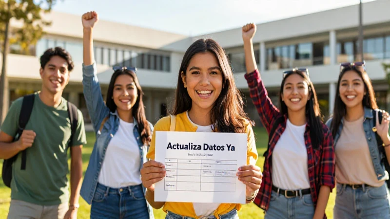 Actualiza tus datos Beca Media Superior ya